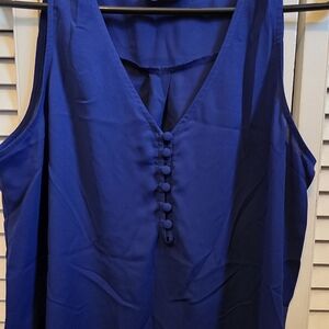 Apt. 9 Blue Buttoned Blouse